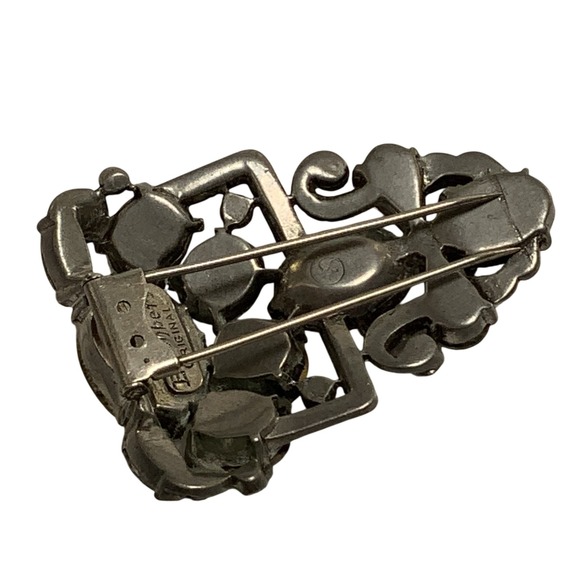 Eisenberg Original Rhinestone Brooch Fur Clip - Picture 7 of 8